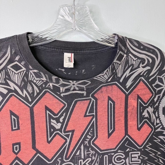 Ac/dc 2008 Black Ice Tour Band Concert Graphic T-Shirt Unisex Size M Rock - Picture 7 of 15
